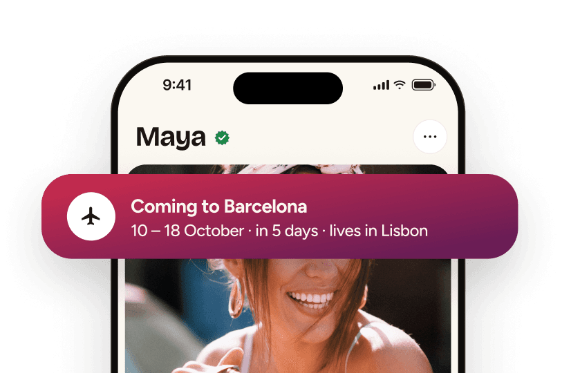 Maya's profile: coming to Barcelona from 10 to 18 October