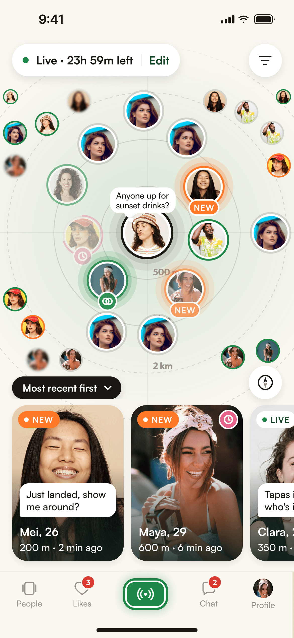 The Jungl Live Radar: who's out near you right now